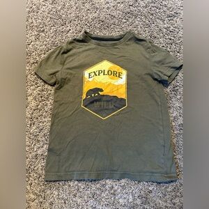 Adventure Kids T-Shirt - Olive Green